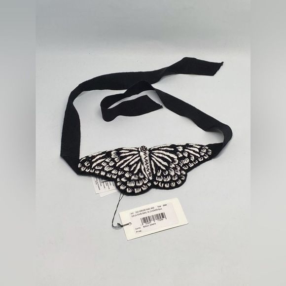 Dries Van Noten Jewelry - Dries Van Noten Butterfly Embroidered Choker